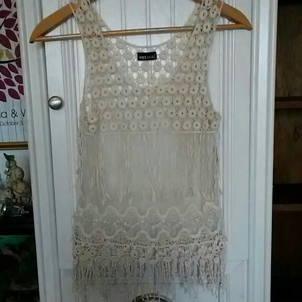 Crocheted tank